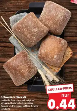 Kaufland Schweizer Weckli Angebot
