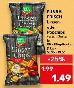 Kaufland FUNNY- FRISCH Linsen- Linsen oder Popchips Angebot