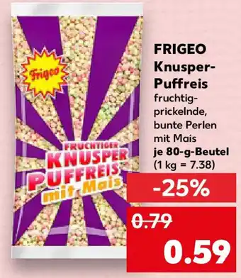Kaufland FRIGEO Knusper- Puffreis Angebot