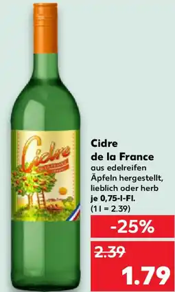 Kaufland Cidre de la France Angebot