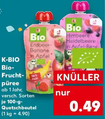 Kaufland K-BIO Bio- Frucht- püree Angebot