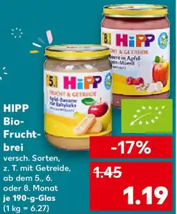 Kaufland HIPP Bio- Frucht- brei Angebot