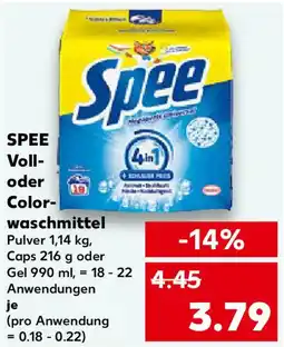 Kaufland SPEE Voll- oder Color- Spee waschmittel Angebot