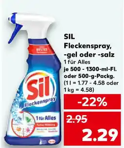 Kaufland SIL Fleckenspray, -gel oder -salz Angebot