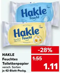 Kaufland HAKLE Feuchtes Toilettenpapier Angebot