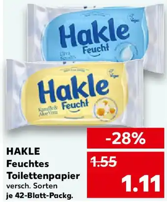 Kaufland HAKLE Feuchtes Toilettenpapier Angebot