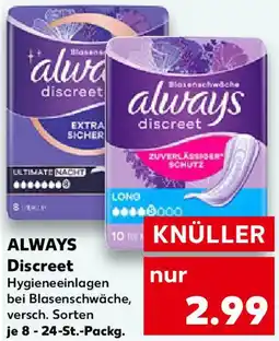 Kaufland ALWAYS Discreet Angebot
