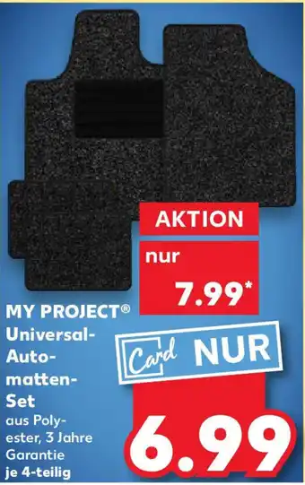 Kaufland MY PROJECT Universal- Auto- matten- Set Angebot