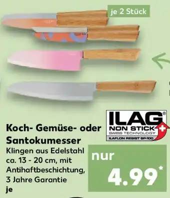 Kaufland Koch- Gemüse- oder Santokumesser Angebot