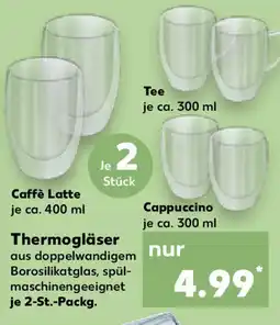 Kaufland Thermogläser Tee/ Caffè Latte/ Cappuccino Angebot