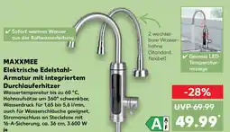 Kaufland MAXXMEE Elektrische Edelstahl- Armatur mit integriertem Durchlauferhitzer Angebot