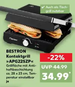 Kaufland BESTRON Kontaktgrill  APG225ZP Angebot
