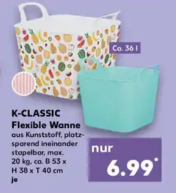 Kaufland K-CLASSIC Flexible Wanne Angebot