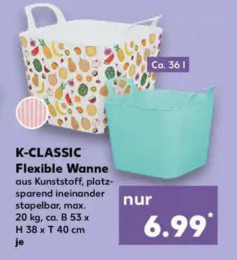 Kaufland K-CLASSIC Flexible Wanne Angebot