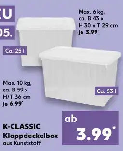 Kaufland K-CLASSIC Klappdeckelbox Angebot
