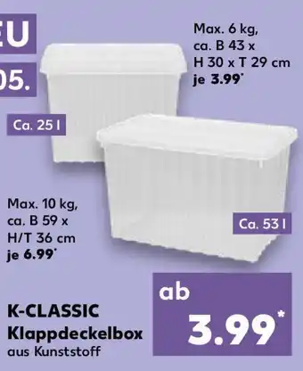 Kaufland K-CLASSIC Klappdeckelbox Angebot