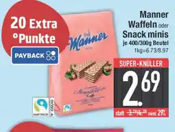E-Center Manner Waffeln oder Snack minis Angebot