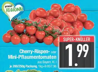 E-Center Cherry-Rispen- oder Mini-Pflaumentomaten Angebot