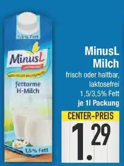 E-Center MinusL Milch Angebot
