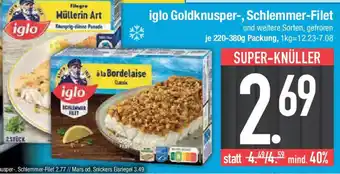 E-Center iglo Goldknusper-, Schlemmer-Filet Angebot