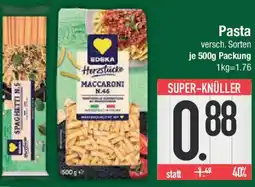 E-Center Herzstücke Pasta Angebot