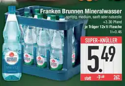 E-Center Franken Brunnen Mineralwasser Angebot