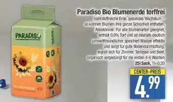 E-Center Paradiso Bio Blumenerde torffrei Angebot