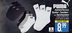 E-Center PUMA Damen/Herren Quater-, Sneaker- oder Sportsocken Angebot