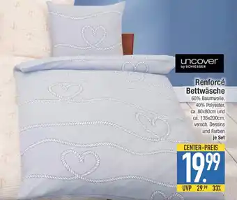 E-Center uncover by SCHIESSER Renforcé Bettwäsche Angebot