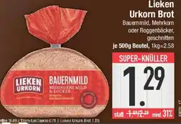 E-Center Lieken Urkorn Brot Angebot