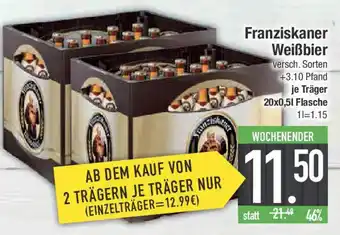 E-Center Franziskaner Weißbier Angebot