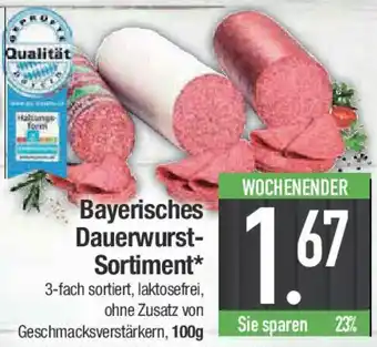 E-Center Bayerisches Dauerwurst- Sortiment Angebot