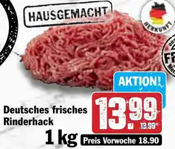 Hit Deutsches frisches Rinderhack Angebot