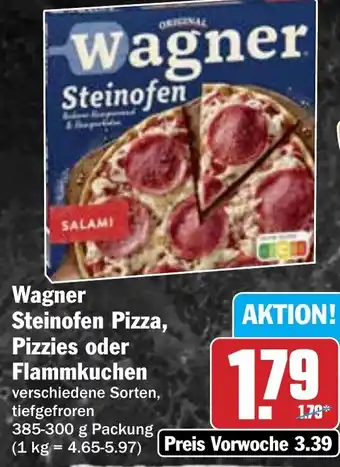 Hit Wagner Steinofen Pizza, Pizzies oder Flammkuchen Angebot