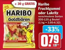 Hit Haribo Fruchtgummi oder Lakritz Angebot
