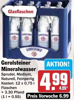 Hit Gerolsteiner Mineralwasser Angebot