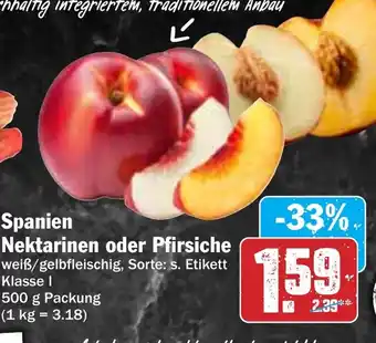 Hit Spanien Nektarinen oder Pfirsiche Angebot