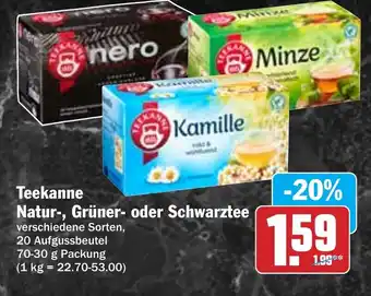 Hit Teekanne Natur-, Grüner- oder Schwarztee Angebot