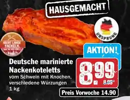 Hit Deutsche marinierte Nackenkoteletts Angebot