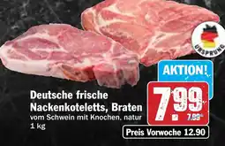 Hit Deutsche frische Nackenkoteletts, Braten Angebot