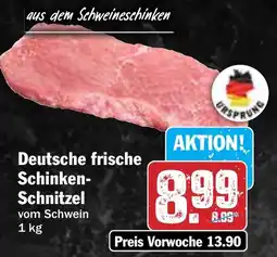 Hit Deutsche frische Schinken- Schnitzel Angebot