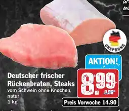 Hit Deutscher frischer Rückenbraten, Steaks Angebot