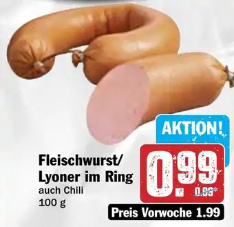 Hit Fleischwurst/ Lyoner im Ring Angebot