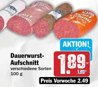 Hit Dauerwurst- Aufschnitt Angebot