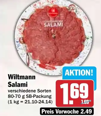 Hit Wiltmann Salami Angebot