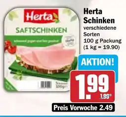 Hit Herta Schinken Angebot