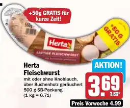 Hit Herta Fleischwurst Angebot