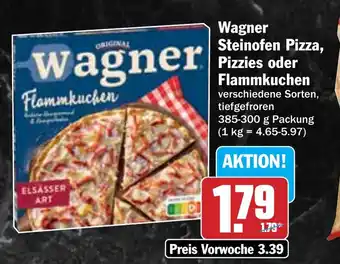Hit Wagner Steinofen Pizza, Pizzies oder Flammkuchen Angebot