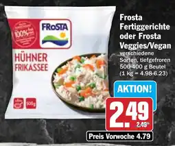 Hit Frosta Fertiggerichte oder Frosta Veggies/Vegan Angebot