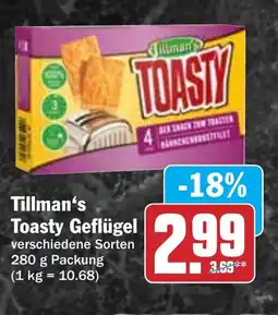 Hit Tillman's Toasty Geflügel Angebot